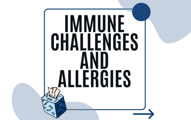 immune challenges and allergies, asthma, ear infections, colic, reflux, antibiotics